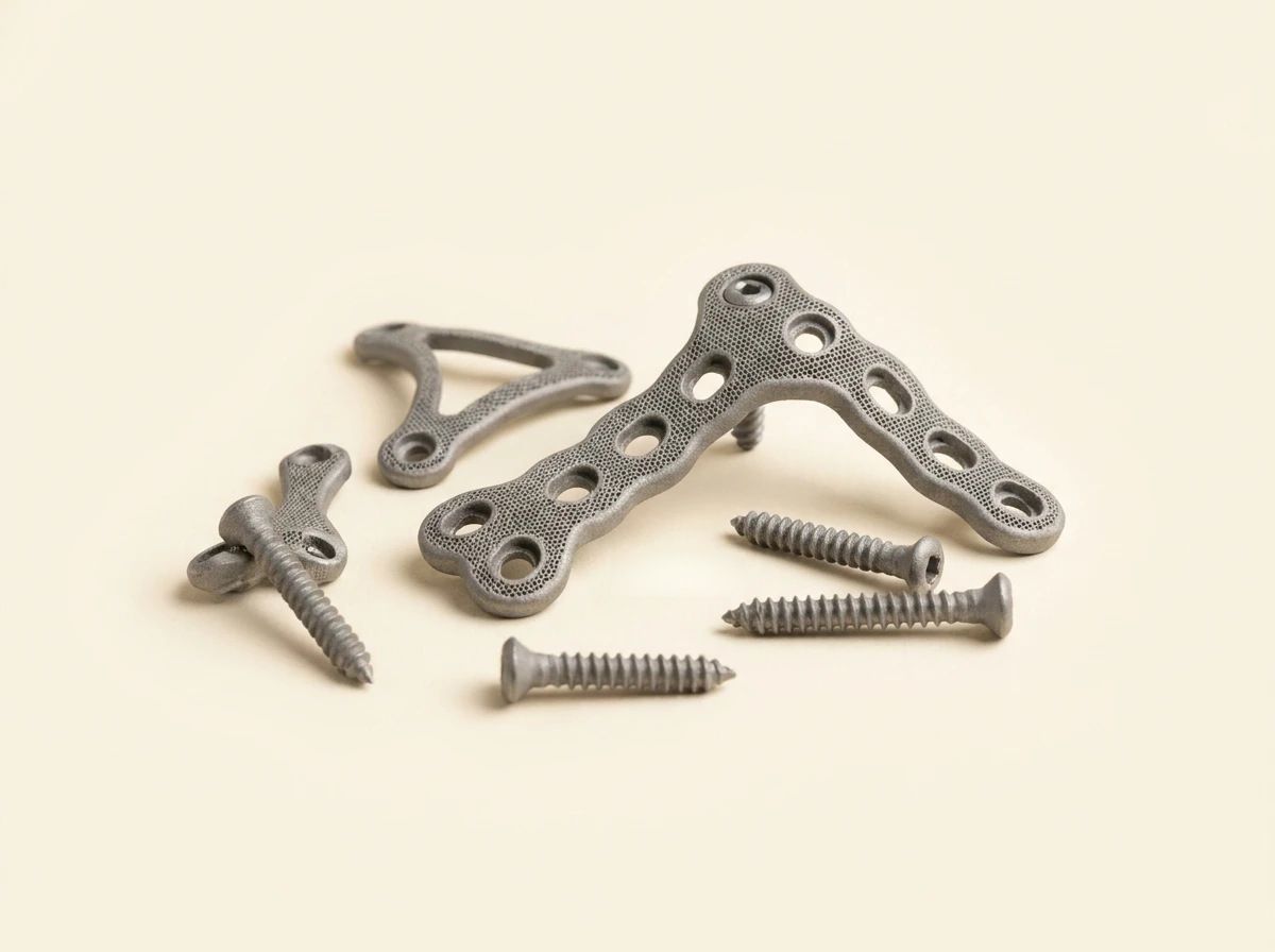 OsseoLabs: 3D-printed magnesium plates and screws, patient-specific plates with a fine porous lattice